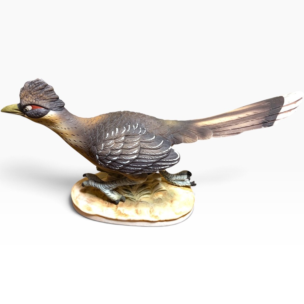 Vintage Lefton China Roadrunner Figurine Hand Painted Porcelain KW3209 Japan 8.5